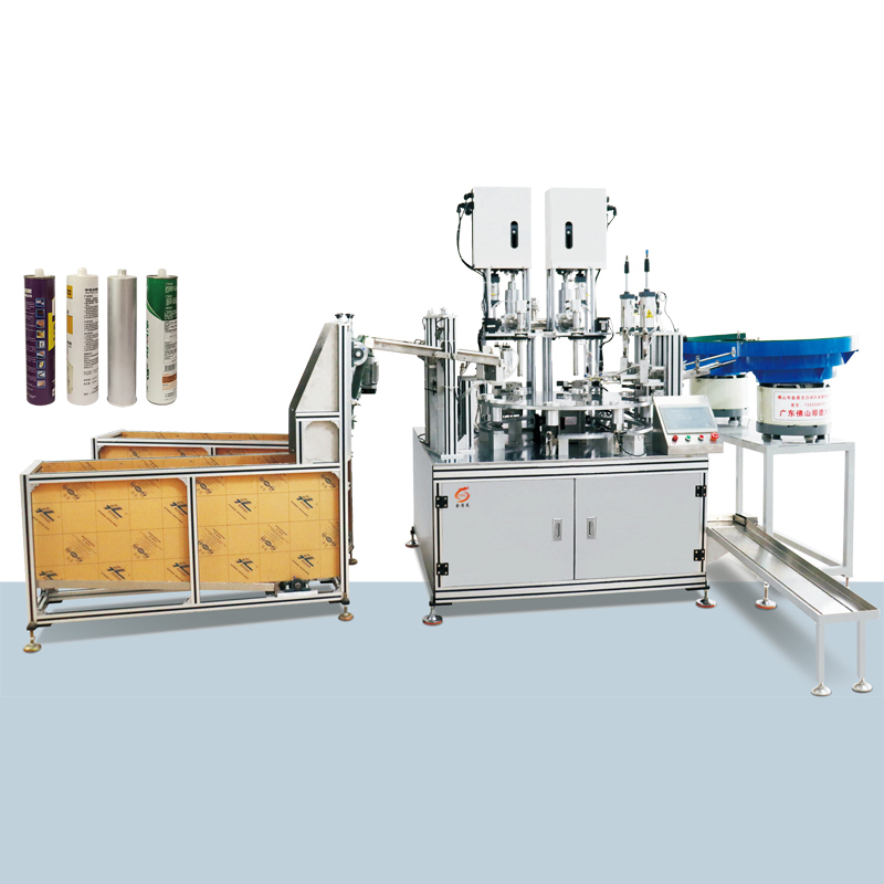 双头双灌玻璃胶灌装机